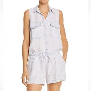 Bella Dahl Drawstring Utility romper in Sweet Rose size medium